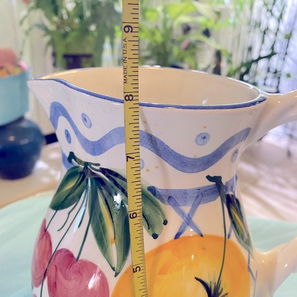 CERAMIC PITCHER HAND PAINTED - Picture 5 of 8